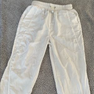 White beach pants